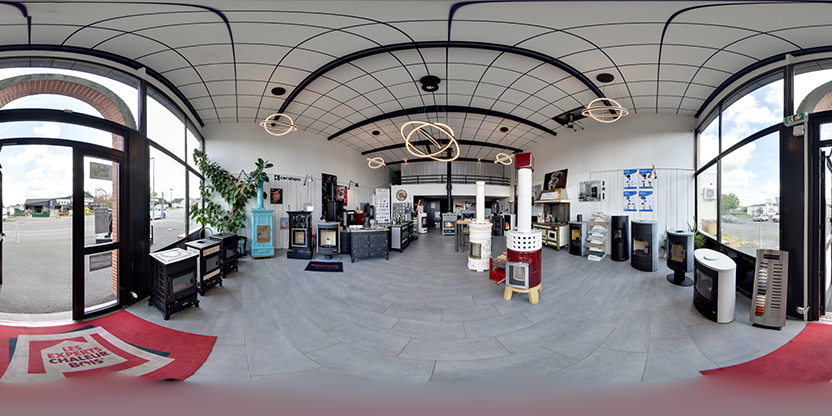 Visite virtuelle 360° de Poêles Fourneaux Passion à Loches – Cheministe – Webvisite