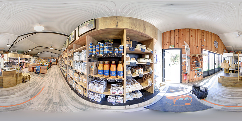 Visite virtuelle 360° de La ferme des producteurs Ré-Unis à Le Bois-Plage-en-Ré – Épicerie fine – Webvisite