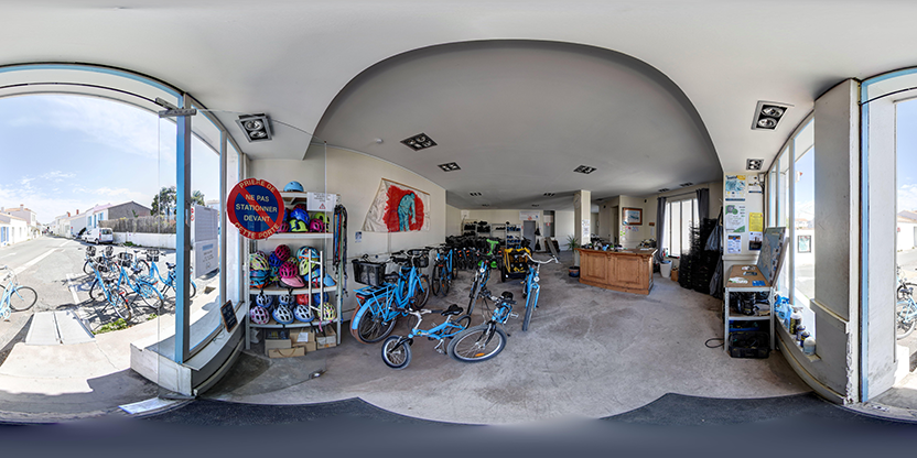 Visite virtuelle 360° de Yeuloc à L'Île-d'Yeu – Location de vélos – Webvisite