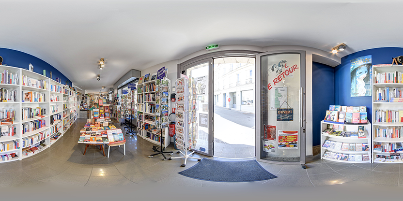 Visite virtuelle 360° de Librairie Florilège - Fontenay-le-Comte à Fontenay-le-Comte – Librairie – Webvisite