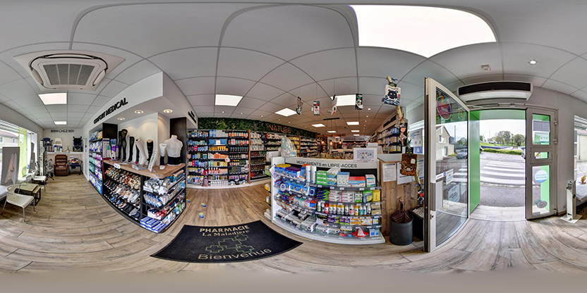 Visite virtuelle 360° de Pharmacie Wellpharma de la Maladière à Neufchâteau – Pharmacie – Webvisite