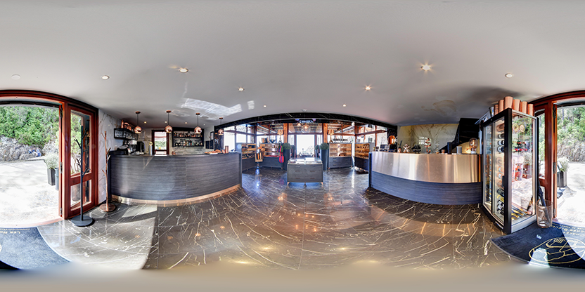 Visite virtuelle 360° de Les Roches Bleues à Piana – Restaurant – Webvisite