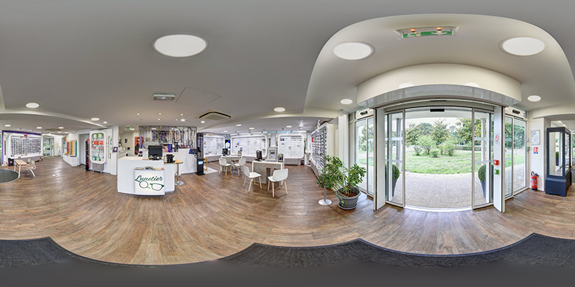 Visite virtuelle 360° de Eden Optique à Gujan-Mestras – Opticien – Webvisite