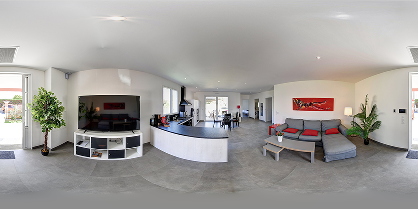 Visite virtuelle 360° de Villa Acacia à Lacanau – Gîte – Webvisite