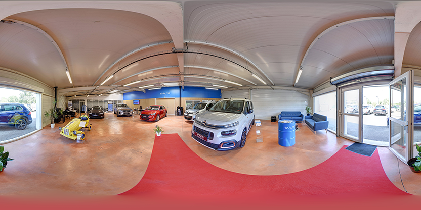 Visite virtuelle 360 de YP Auto a Le Loroux-Bottereau - Webvisite