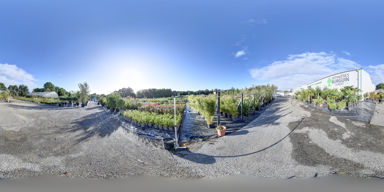 Visite virtuelle 360 de Pépinières Burguin Lorient a Caudan - Webvisite