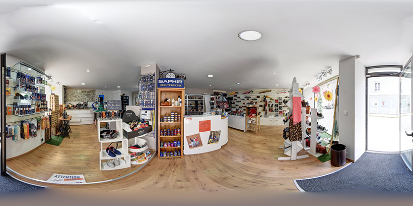 Visite virtuelle 360° de Cordonnerie Du Puits De L'aire à Cholet – Mercerie – Webvisite