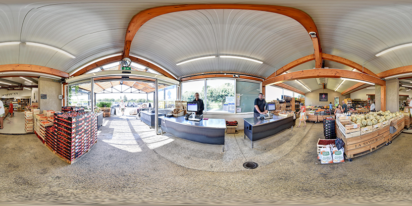 Visite virtuelle 360 de La Savoureine à Eurre – Magasin d'alimentation bio – Webvisite