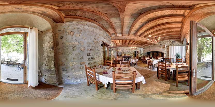 Visite virtuelle 360° de Auberge du Désert - Restaurant à Saint-Nazaire-le-Désert – Restaurant – Webvisite