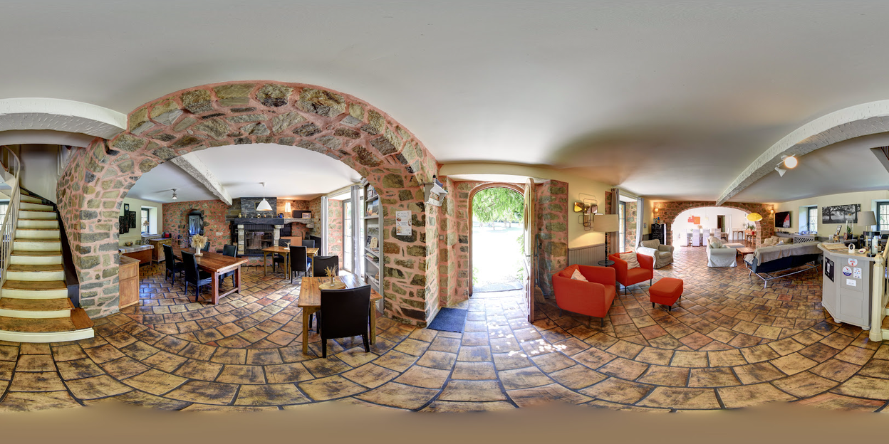 Visite virtuelle 360 de Bed in Bellongue à Aucazein – Chambre d'hôtes – Webvisite