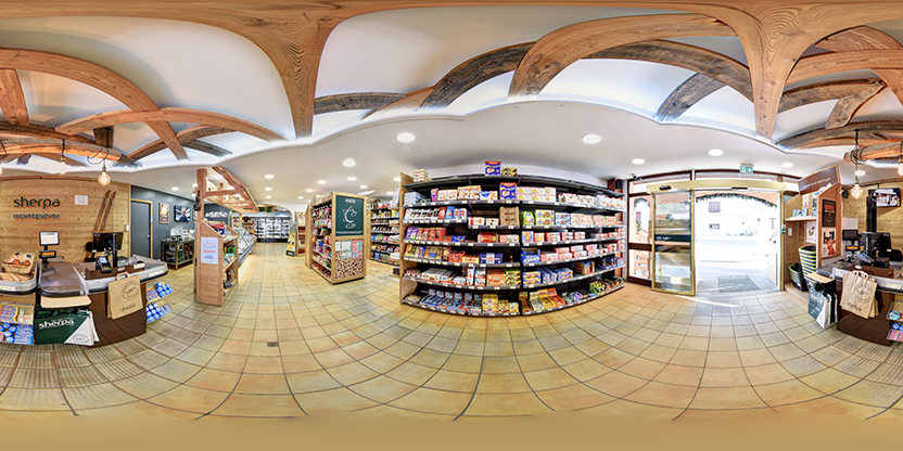 Visite virtuelle 360° de Sherpa Supermarché Montgenèvre à Montgenèvre – Supérette – Webvisite