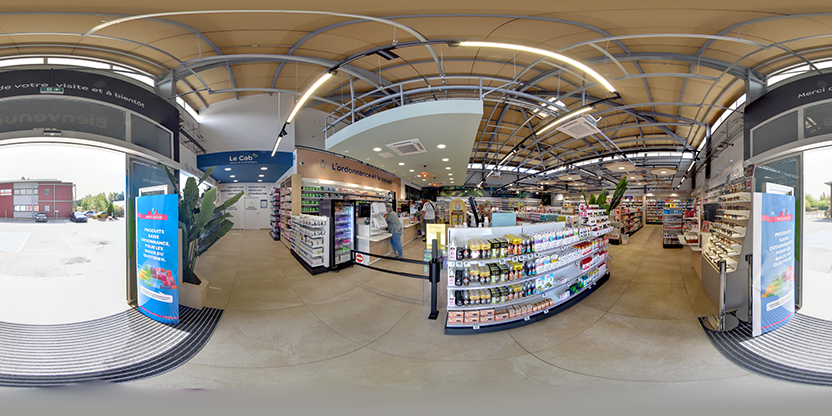Visite virtuelle 360° de La Grande Pharmacie - Pharmacie Marquet à Brignoles – Pharmacie – Webvisite