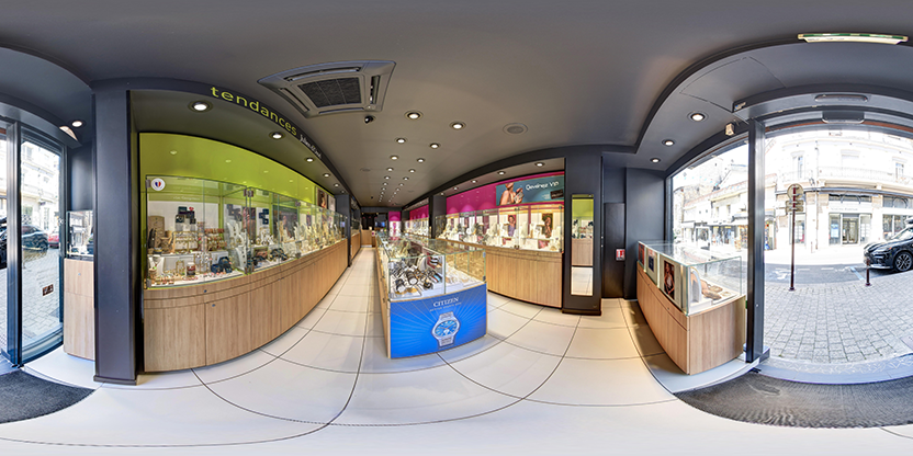 Visite virtuelle 360° de Bijouterie Julien d'Orcel à Aubenas – Bijouterie – Webvisite