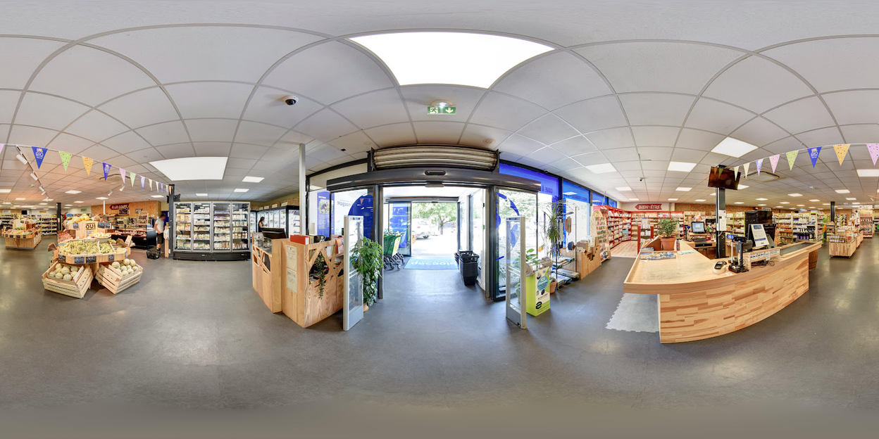 Visite virtuelle 360 de Biocoop Saint-Egrève à Saint-Égrève – Magasin d'alimentation bio – Webvisite