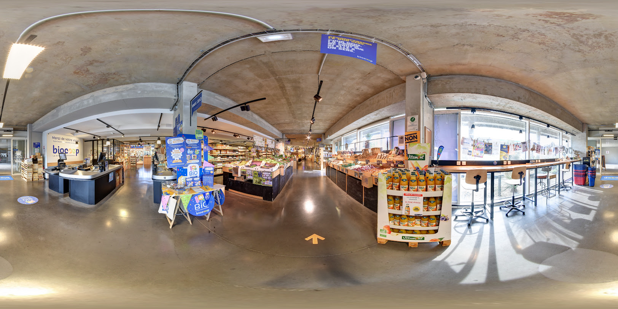 Visite virtuelle 360 de Biocoop - Béziers Courondelle a Béziers - Webvisite