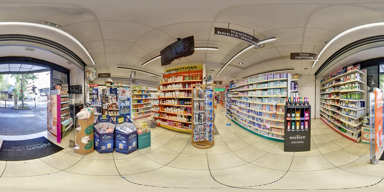 Visite virtuelle 360 de Aprium Pharmacie Grand Prado à Marseille – Pharmacie – Webvisite