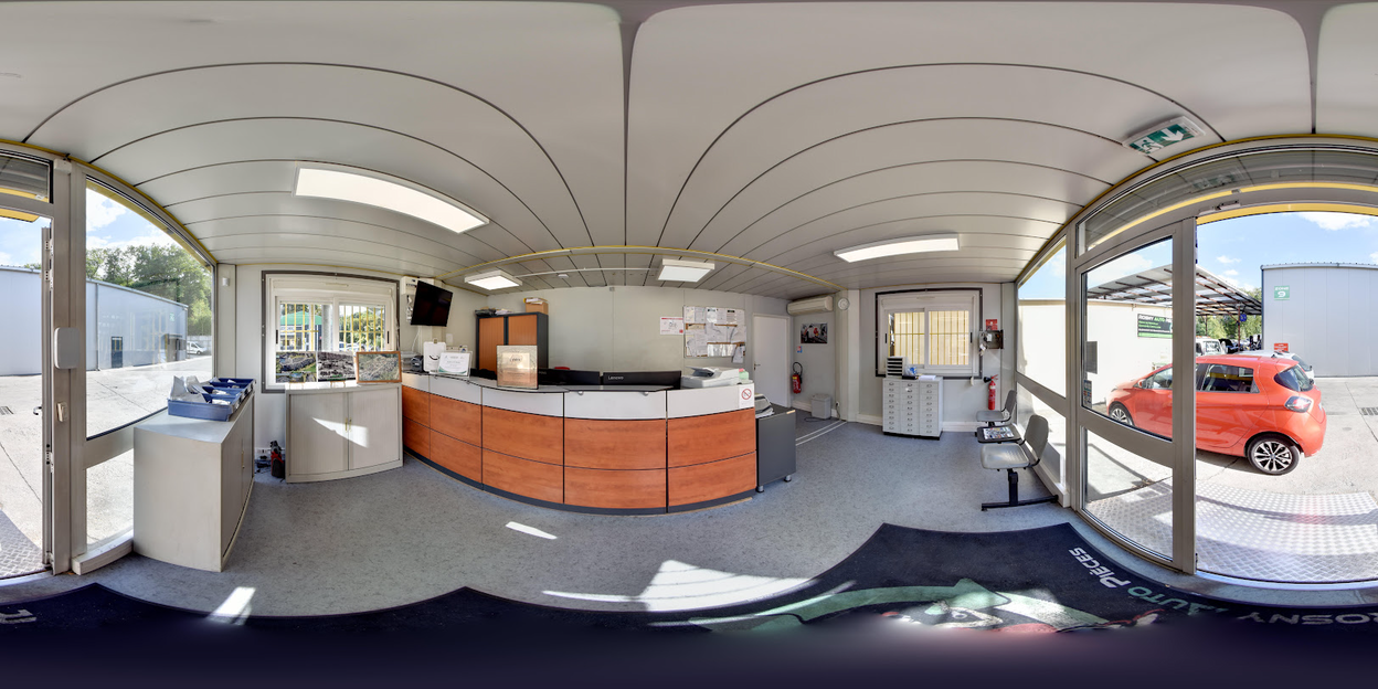 Visite virtuelle 360 de Rosny Auto Pieces a Rosny-sur-Seine en Yvelines - Webvisite
