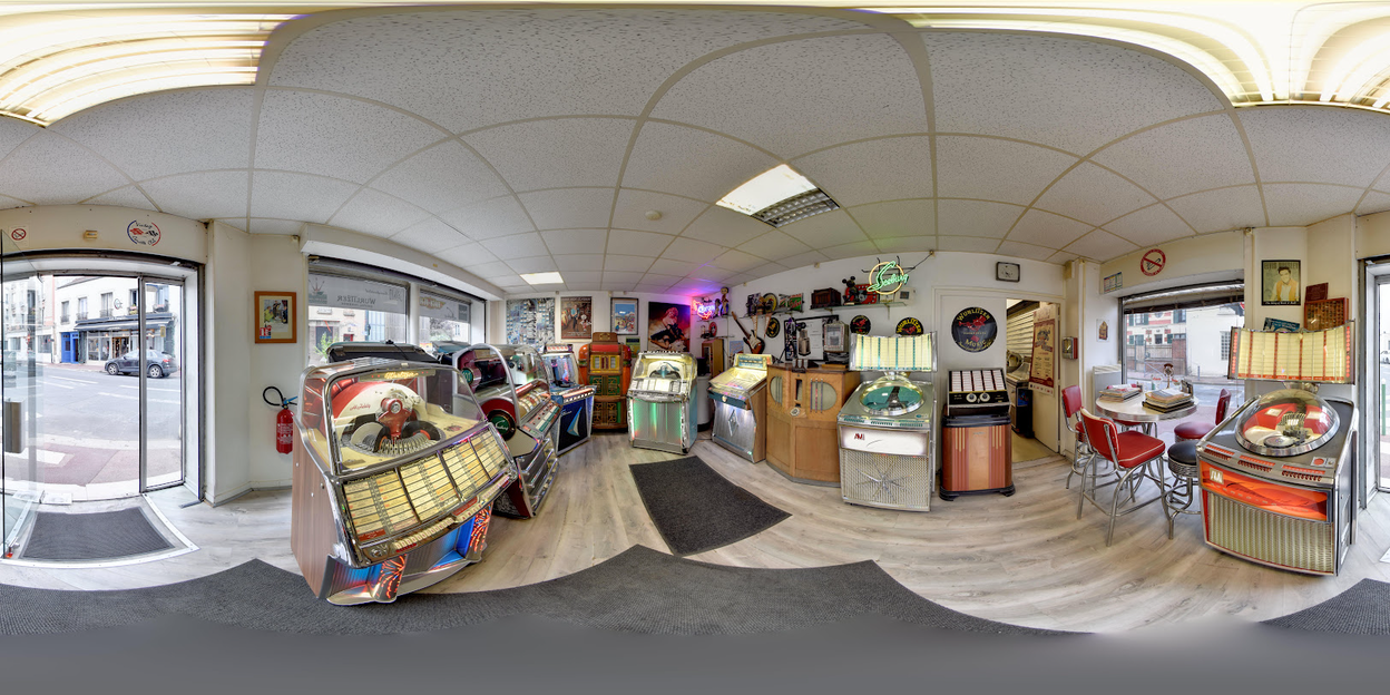 Visite virtuelle 360 de Juke Box Classic à Malakoff – Magasin d'instruments de musique – Webvisite